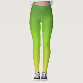 Legging Gradiente Verde Verde Simples