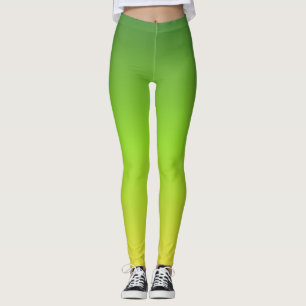 Legging Gradiente Verde Verde Simples