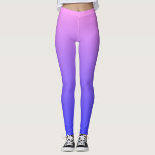 Legging Gradiente Violeta e Azul