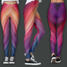 Legging Gradientes Abstratos | Linha Chevron