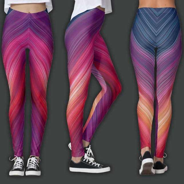 Legging Gradientes Abstratos | Linha Chevron (Criador carregado)