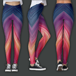 Legging Gradientes Abstratos | Linha Chevron