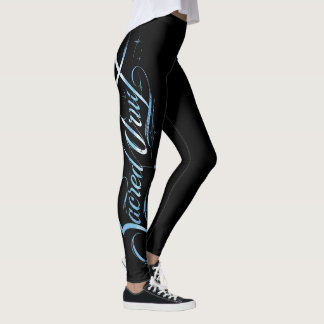 Legging Gráfica de Caligrafia Celestial do Vazio Sagrado