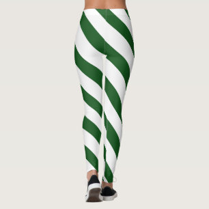 Legging Gráfico de natação em branco verde moderno