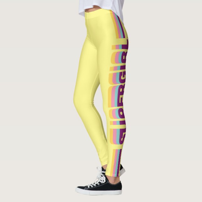 Legging Gráfico de Supergirl Retro Colorshift (Esquerda)