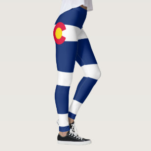 Legging Gráfico dinâmico da bandeira do estado de Colora