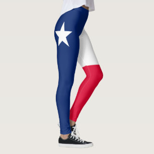 Legging Gráfico dinâmico da bandeira do estado de Texas 