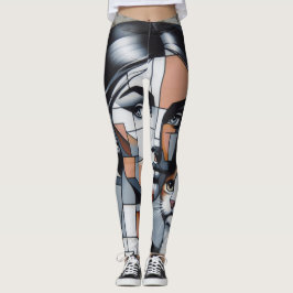 Legging Grafite Cat Lady
