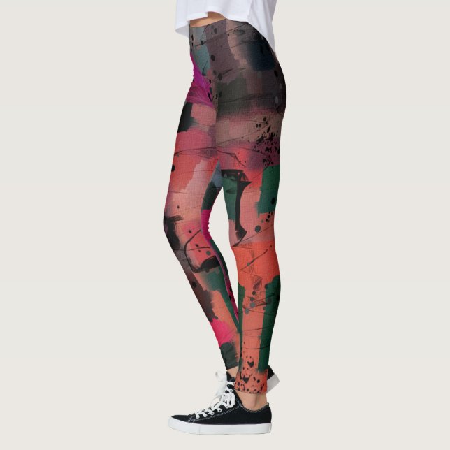 Legging Grafite Estilo Colorido (Esquerda)