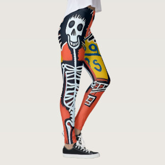 Legging Grafite legal, Arte Skull Street Pintura Hip Artsy