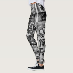 Legging Grafite Urban Street Black E White Grunge Art