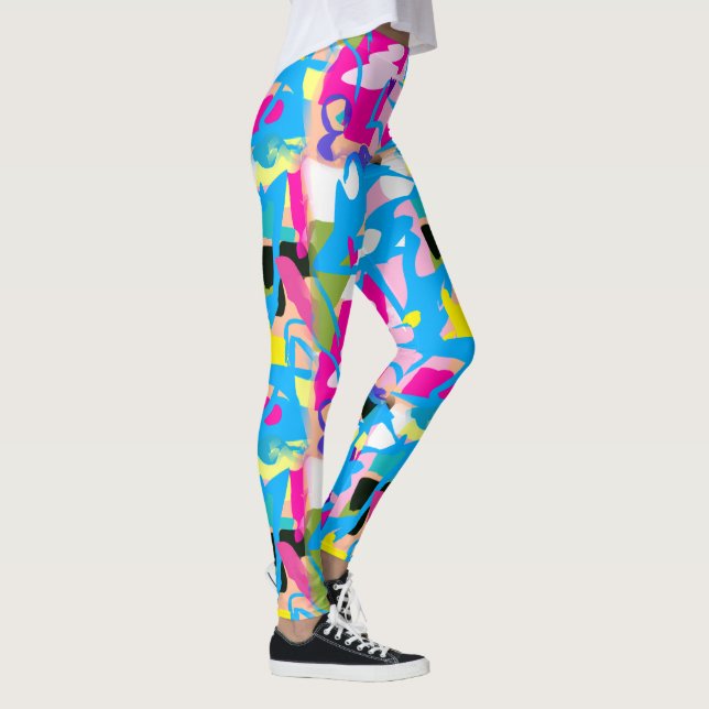 Legging Grafitti Splash Colorido (Direita)