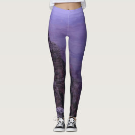 Legging Grand Canyon em caneleiras roxas
