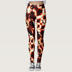 Legging Grande espelhamento de formas levemente esculpidas