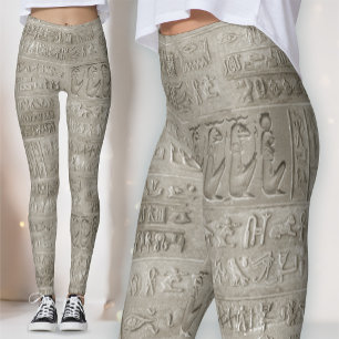 Legging Grande teste padrão dos Hieroglyphics egípcios