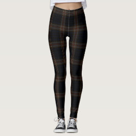 Legging Grande xadrez de Tartan amarela vermelha preta