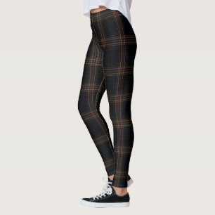 Legging Grande xadrez de Tartan amarela vermelha preta