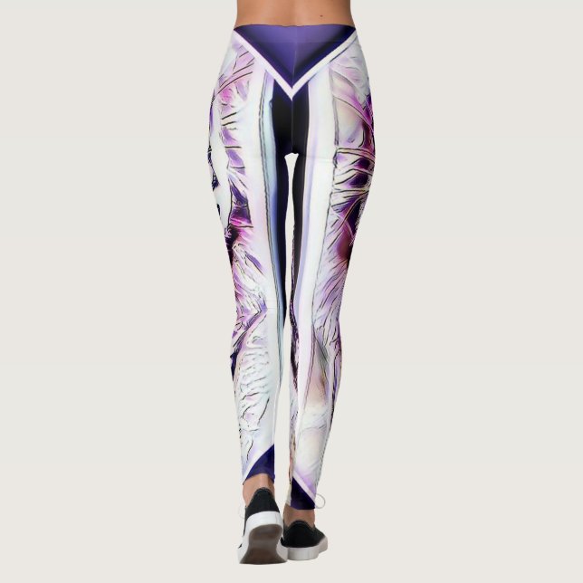 Legging Grandes Modelos de Gatos: Tigres Loucos 01-02 (Verso)