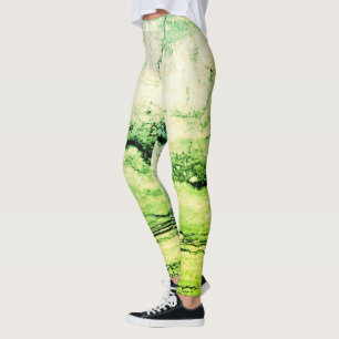 Legging granito verde abstrato