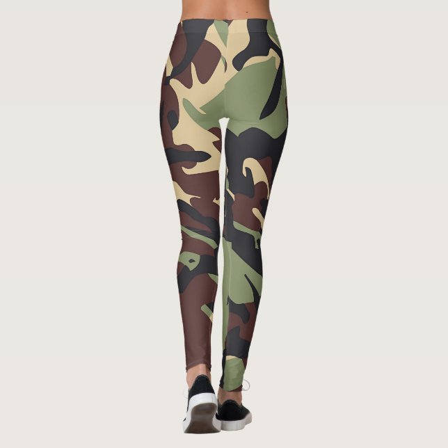Legging Green Brown Camou (Verso)