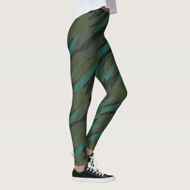 Legging Green Camo Abstract (Direita)