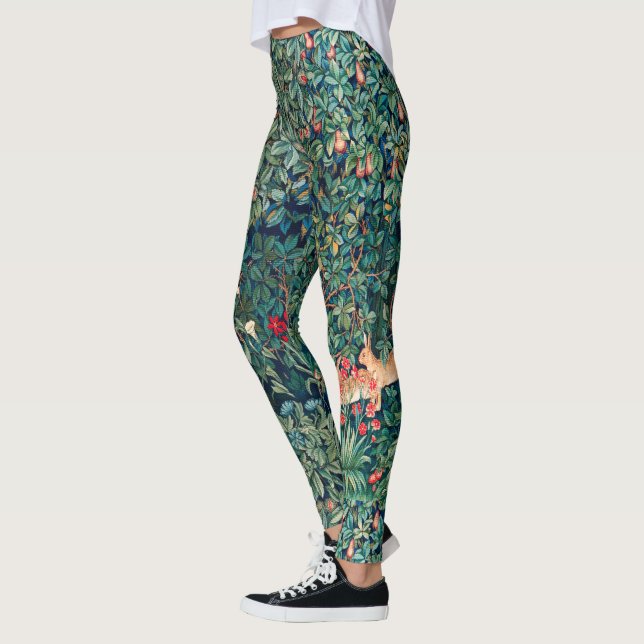 Legging GREENERAÇÃO,ANIMAIS FLORESTAIS Orelam Floral Verde (Esquerda)