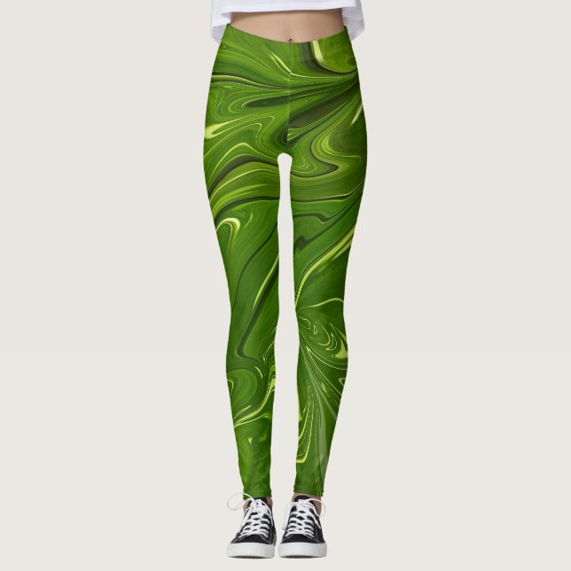 Legging Greenery Swirls (Frente)