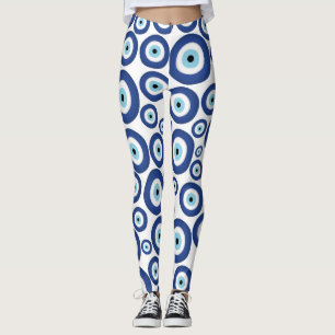 Legging Grego Mati Mataki - teste padrão de olho mau #1 d