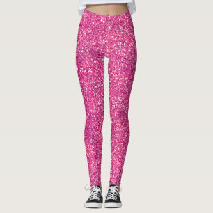 Legging Grelha Cinzenta Cintilante Brilhante Brilho
