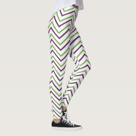 Legging Grelha de Cevon Roxo Verde