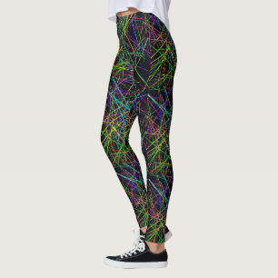Legging Grelha Infinita Neon Crosshatch