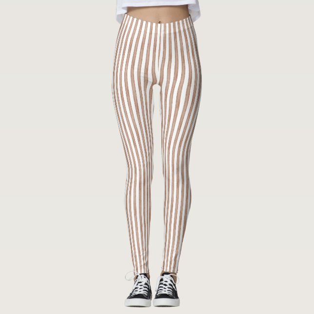 Legging Grelhas Brancas Chic Brown (Frente)