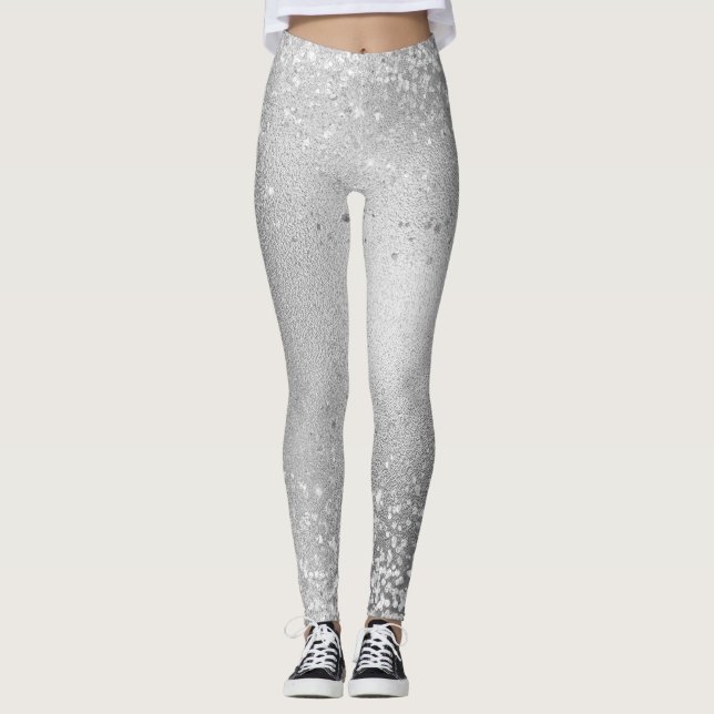 Legging Grey Glitter Sparkles (Frente)