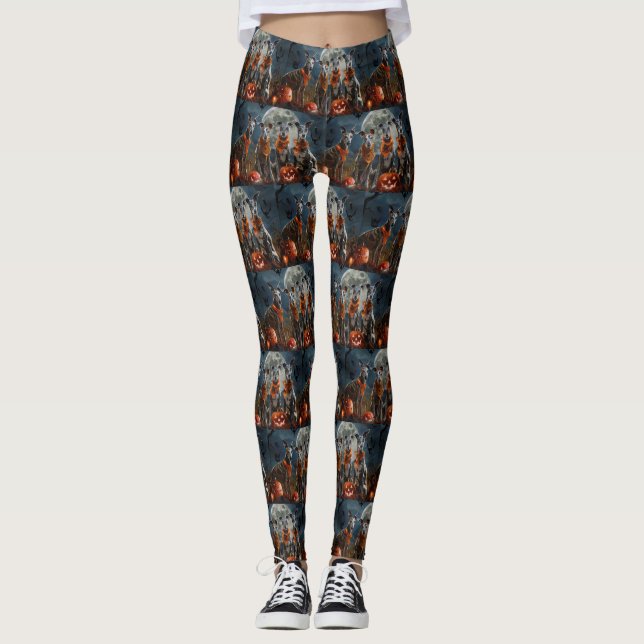 Legging Greyhound Halloween Spooky (Frente)