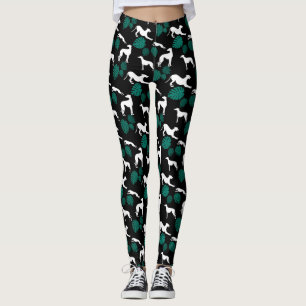 Legging Greyt Greyhound Silhouettes com Folhas de Monstera
