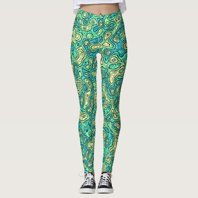 Legging Groovy Green (Frente)