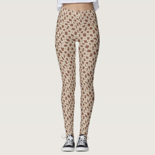 Legging Groovy Wavy Trippy 60s Flor Verifica Castanho Neut