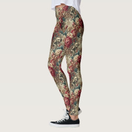 Legging Grotesco Crescente - Vitoriano Gótico