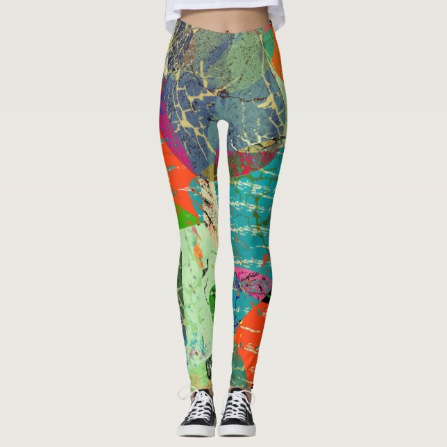 Legging Grunge, abstrato (Frente)
