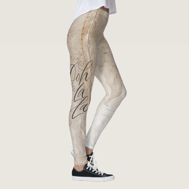 Legging Grunge Distresse Ooh La Tipografia Lettering (Direita)