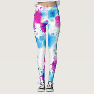 Legging Grunge Mantém Textura De Aquarela