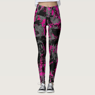 Legging Grunge Rosa Da Cena