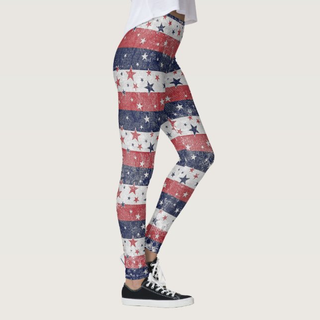 Legging Grunge Stars and Stripes (Direita)