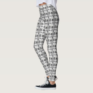 Legging Guardião das Marés Capitão Raposa Desenho Náutico