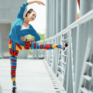 Legging guerreiro tribal africano