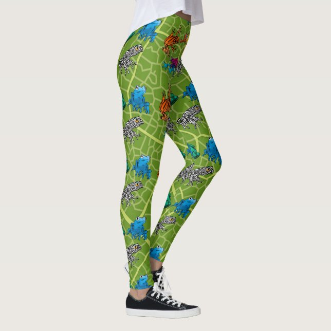 Legging Guia Definitivo de Rãs - Seis Rãs Arco-Íris (Direita)