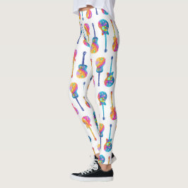 LEGGING GUITAR POP ART