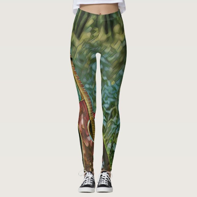 Legging Guitarist birthday gift (Frente)