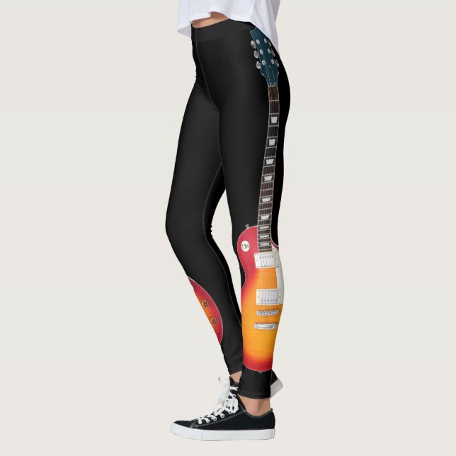 LEGGING GUITARRAS ELÉTRICAS DE SUNBURST ÍCONICO DUPLO (Esquerda)