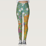 Legging Gustav Klimt Flower Garden Cottage Nature<br><div class="desc">Uma bela pintura de jardim - esta é uma pintura clássica de Gustav Klimt,  chamada Jardim de Algodão,  ou Jardim Bauergarten,  1907,  que é um close up de um jardim floral,  uma pintura floral colorida.</div>